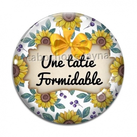 Cabochon Verre - une tatie formidable