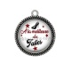 Pendentif Cabochon Argent - a la meilleure des taties