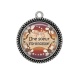 Pendentif Cabochon Argent - une soeur formidable