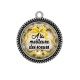 Pendentif Cabochon Argent - a la meilleure des soeurs