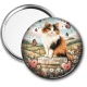 Miroir de poche - chat coeur