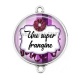 Connecteur Cabochon Argent - une super frangine