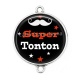 Connecteur Cabochon Argent - super tonton
