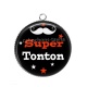 Pendentif Cabochon Argent - super tonton