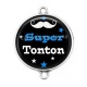 Connecteur Cabochon Argent - super tonton