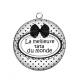 Pendentif Cabochon Argent - la meilleure tata du monde