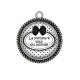 Pendentif Cabochon Argent - la meilleure tata du monde