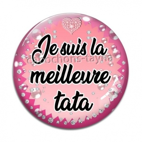 Cabochon Verre - je suis la meilleure tatie