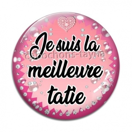 Cabochon Verre - je suis la meilleure tatie