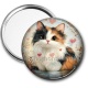 Miroir de poche - chat coeur