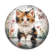 Cabochon Résine - chaton coeur