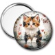 Miroir de poche - chaton coeur