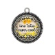 Pendentif Cabochon Argent - une tatie super cool