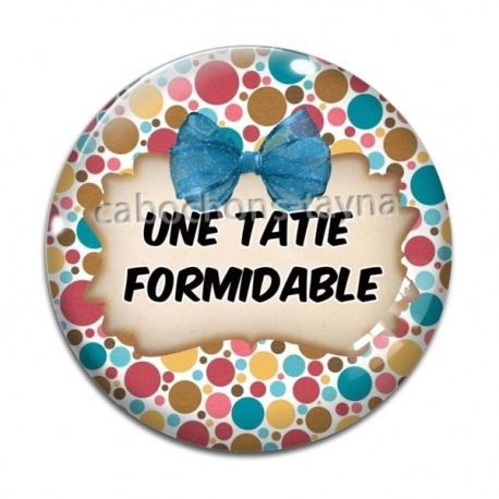Cabochon Verre - une tatie formidable