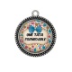 Pendentif Cabochon Argent - une tata formidable