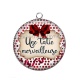 Pendentif Cabochon Argent - une tatie merveilleuse