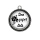 Pendentif Cabochon Argent - une super tata