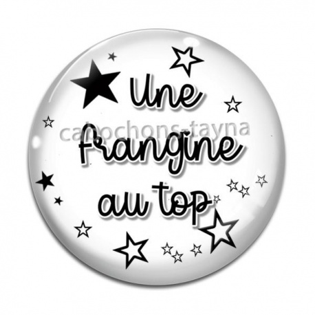 Cabochon Verre - une frangine au top