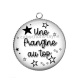 Pendentif Cabochon Argent - une frangine au top