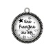 Pendentif Cabochon Argent - une frangine au top
