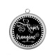 Pendentif Cabochon Argent - super frangine