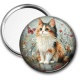 Miroir de poche - chaton coeur