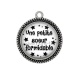 Pendentif Cabochon Argent - une petite soeur formidable