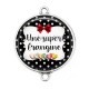 Connecteur Cabochon Argent - une super frangine