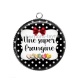 Pendentif Cabochon Argent - une super frangine