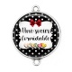 Connecteur Cabochon Argent - une soeur formidable