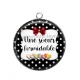 Pendentif Cabochon Argent - une soeur formidable