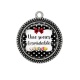 Pendentif Cabochon Argent - une soeur formidable