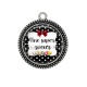 Pendentif Cabochon Argent - une super soeur