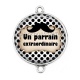 Connecteur Cabochon Argent - un parrain extraordinaire