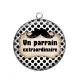 Pendentif Cabochon Argent - un parrain extraordinaire