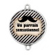 Connecteur Cabochon Argent - un parrain sensationnel