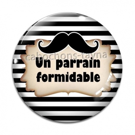 Cabochon Verre - un parrain formidable