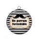 Pendentif Cabochon Argent - un parrain formidable