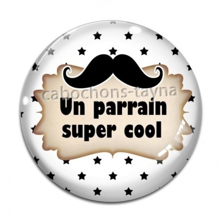 Cabochon Verre - un parrain super cool