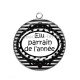 Pendentif Cabochon Argent - elu parrain de l'année