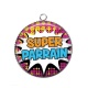 Pendentif Cabochon Argent - super parrain