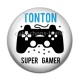Cabochon Résine - tonton super gamer