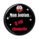 Cabochon Résine - mon tonton il est chouette