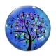 Cabochon Verre - arbre de vie