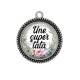 Pendentif Cabochon Argent - une super tata