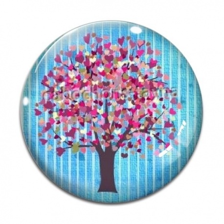 Cabochon Verre - arbre de vie