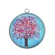 Pendentif Cabochon Argent - arbre de vie