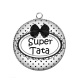 Pendentif Cabochon Argent - super tata