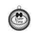 Pendentif Cabochon Argent - super tata