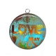 Pendentif Cabochon Argent - love